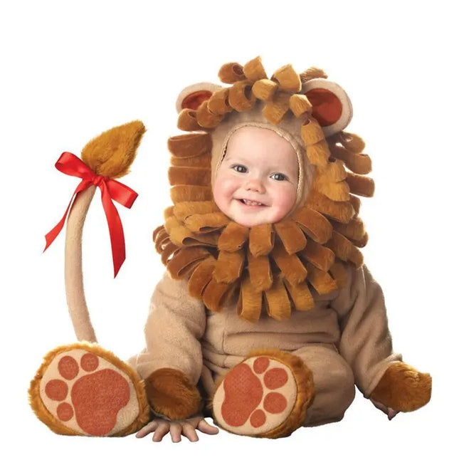 Fancydresswale  baby Photography Props Lion Animal Costume Jumpsuit Halloween Cosplay Costume(6 Months -24 Months)) Fancydresswale