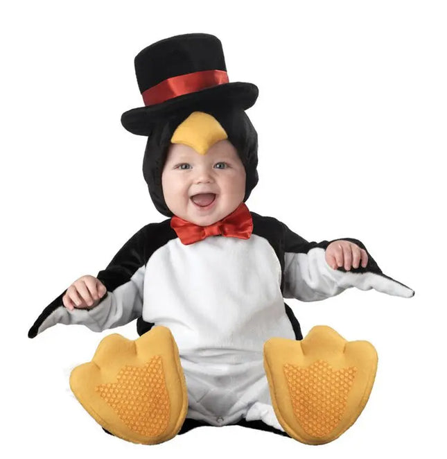 Fancydresswale baby Photography Props Penguin Bird Costume Jumpsuit Halloween Cosplay Costume(6 Months -24 Months)) Fancydresswale