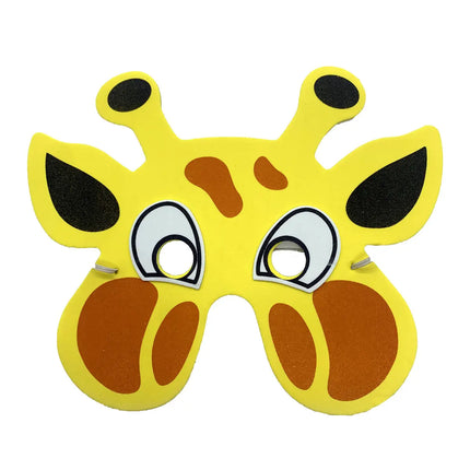Fancydresswale kids party mask EVA Animal theme Birthday Foam Mask set of 12 jungle theme party prop fancydresswale.com