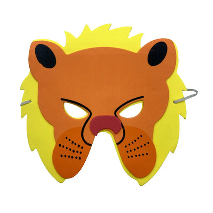 Fancydresswale kids party mask EVA Animal theme Birthday Foam Mask set of 12 jungle theme party prop fancydresswale.com