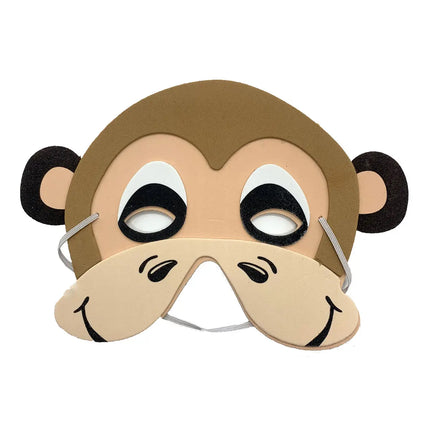 Fancydresswale kids party mask EVA Animal theme Birthday Foam Mask set of 12 jungle theme party prop fancydresswale.com