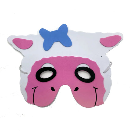 Fancydresswale kids party mask EVA Animal theme Birthday Foam Mask set of 12 jungle theme party prop fancydresswale.com