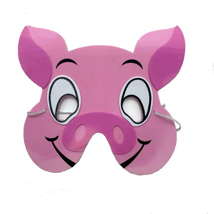 Fancydresswale kids party mask EVA Animal theme Birthday Foam Mask set of 12 jungle theme party prop fancydresswale.com