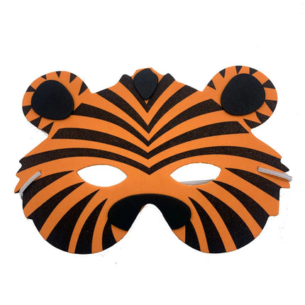 Fancydresswale kids party mask EVA Animal theme Birthday Foam Mask set of 12 jungle theme party prop fancydresswale.com
