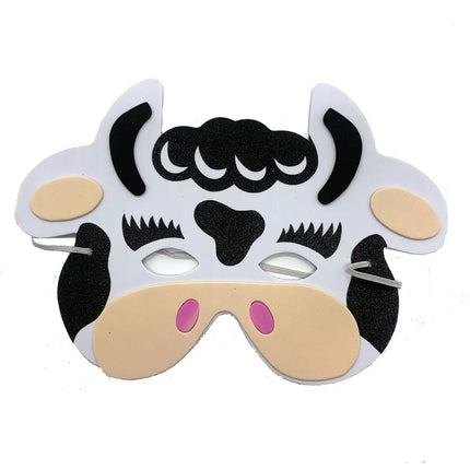 Fancydresswale kids party mask EVA Animal theme Birthday Foam Mask set of 12 jungle theme party prop fancydresswale.com