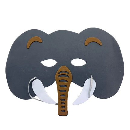 Fancydresswale kids party mask EVA Animal theme Birthday Foam Mask set of 12 jungle theme party prop fancydresswale.com