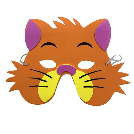 Fancydresswale kids party mask EVA Animal theme Birthday Foam Mask set of 12 jungle theme party prop fancydresswale.com