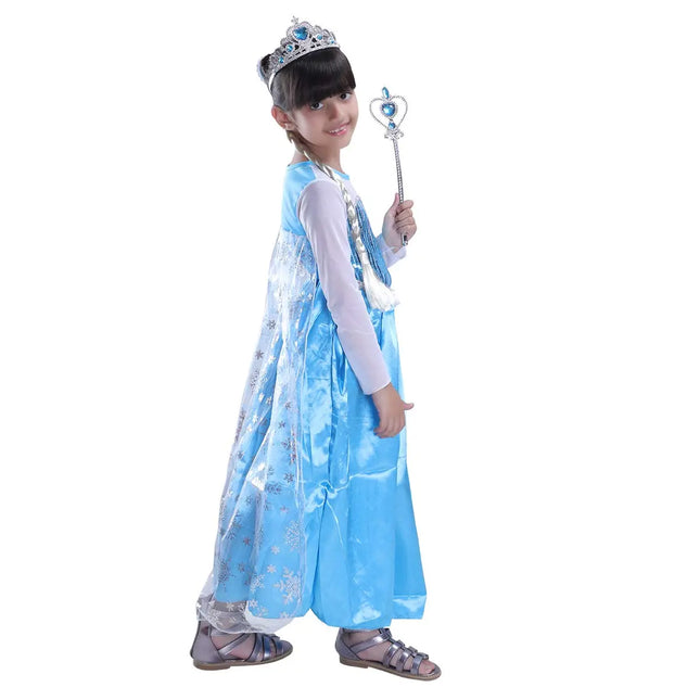 Frozen Princess elsa dress with Accessories Fancydresswale