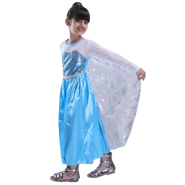Frozen Queen Elsa costume for Girls - Only Gown Fancydresswale