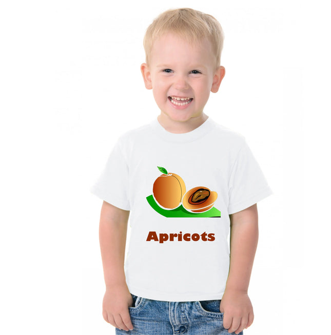 Fruit Theme T-Shirt for Kids Fancy Dress Costume Apricot Fancydresswale