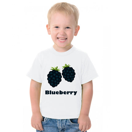 Fruit Theme T-Shirt for Kids Fancy Dress Costume Blueberry Fancydresswale