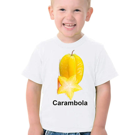 Fruit Theme T-Shirt for Kids Fancy Dress Costume Carambola Fancydresswale
