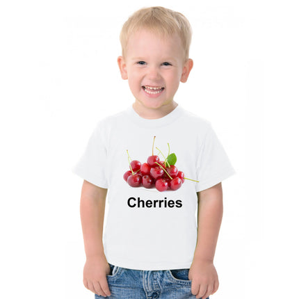 Fruit Theme T-Shirt for Kids Fancy Dress Costume Cherry Fancydresswale