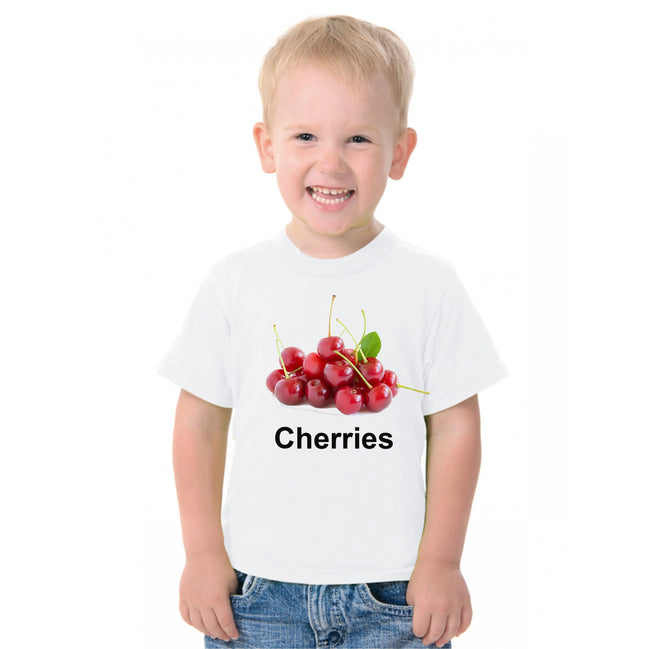 Fruit Theme T-Shirt for Kids Fancy Dress Costume Cherry Fancydresswale