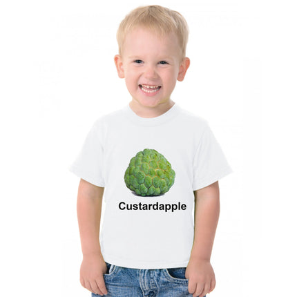 Fruit Theme T-Shirt for Kids Fancy Dress Costume CustardApple Fancydresswale