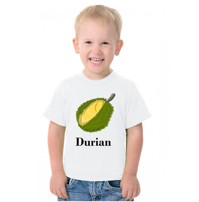 Fruit Theme T-Shirt for Kids Fancy Dress Costume Durian Fancydresswale