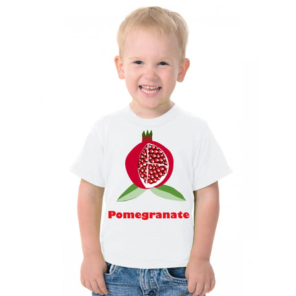 Fruit Theme T-Shirt for Kids Fancy Dress Costume Pomegranate Fancydresswale