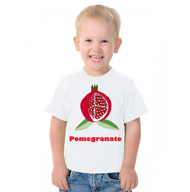 Fruit Theme T-Shirt for Kids Fancy Dress Costume Pomegranate Fancydresswale
