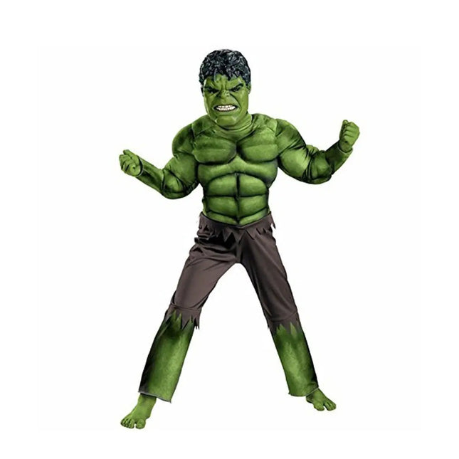 Hulk Costume + Plastic Mask Fancydresswale