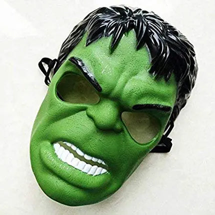 Hulk Superhero Plastic Masks Great Party Favor, Fun, Fiesta, Costume, Halloween, Single, Free Size Fancydresswale
