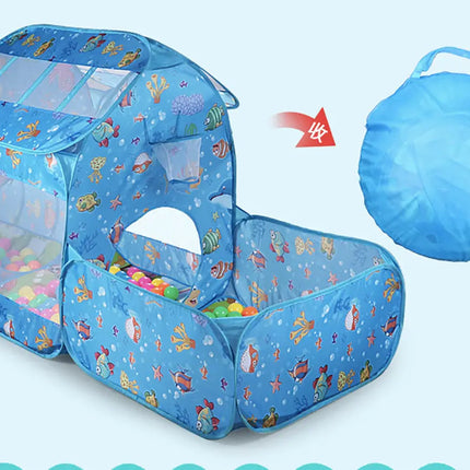 Kids Play Tent with Play Tunnel, Ball Pit, Basketball Hoop for Boys & Girls,Playhouse Toy for Baby Indoor/Outdoor, for 2 Year Plus Old Child ( Balls not Included) (without Tunnel) fancydresswale.com