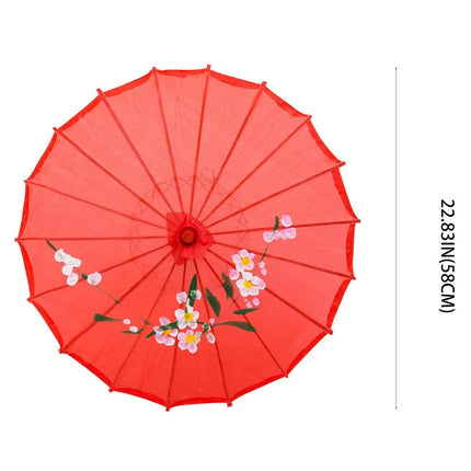 Kids Size Japanese Chinese Umbrella for Wedding Parties, Photography, Costumes, Cosplay, Decoration and Other Events (Red) Fancydresswale