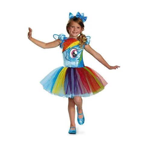My Little Pony Rainbow Dash Tutu Prestige Girls Costume Fancydresswale
