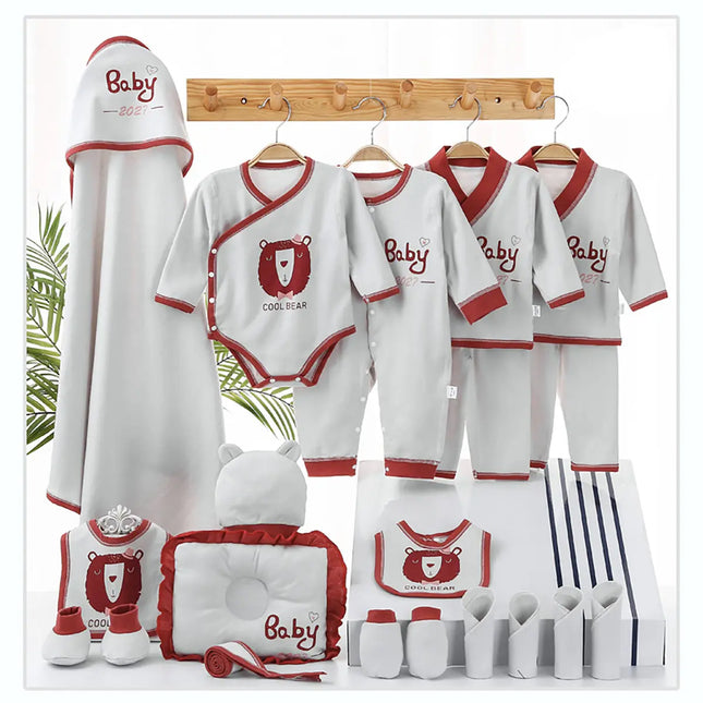 Newborn Baby Gift hampers Gift set 20 pcs | Best gift for newborn baby boy- Red fancydresswale.com