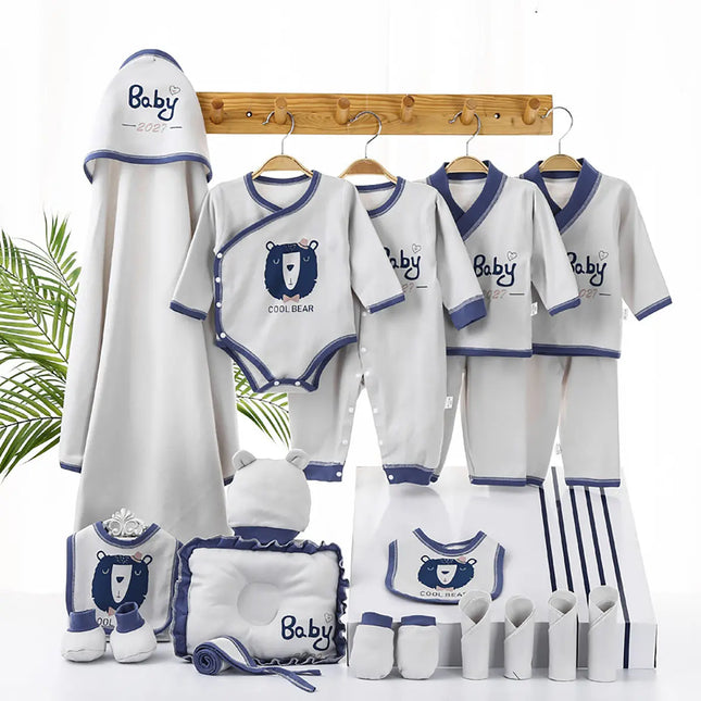 Newborn baby gift pack 20 pcs luxury set-Best gift for newborn baby boy- Blue fancydresswale.com