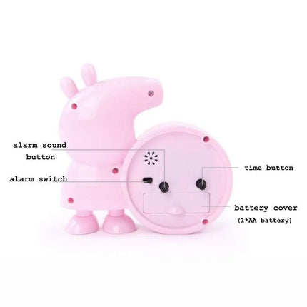 Peppa Pig Famous Alarm Clock for Kids-(Random Colour) Fancydresswale.com