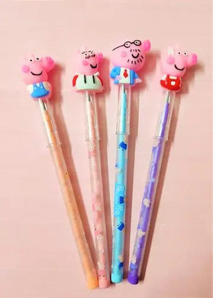 Peppa Pig Pencils Birthday Gifts/Return Gift for Kids (Pack of 4) Fancydresswale