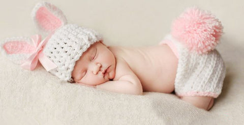 Fancydresswale Newborn Baby Bunny Photography Prop Costume Crochet Knit Hat  Outfit Set for Boy Girl