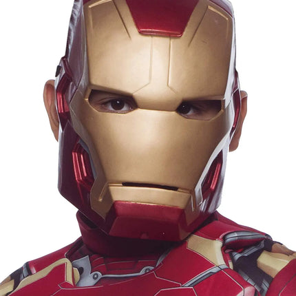 Red- Ironman Superhero The Avengers Costume LED Light Eye Mask, Fancydresswale