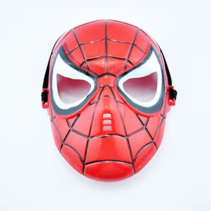 Spiderman dress and Plastic mask with Avengers Captain America Shield and Mask- Ultimate boys Costume and accessory combo Fancydresswale