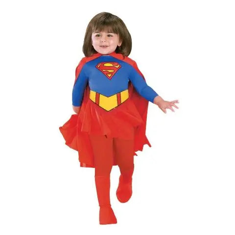 Supergirl Dress with Cape and Stocking Fancydresswale