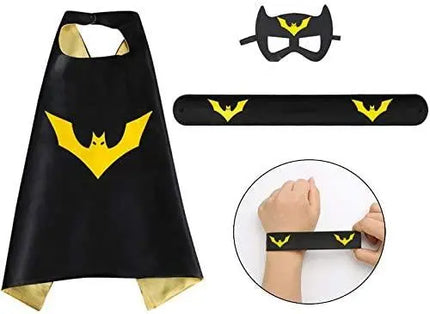 Superhero Capes for Birthday Return Gift with Matching Slap Bracelet and Eye mask- Boys set of 5 fancydresswale.com