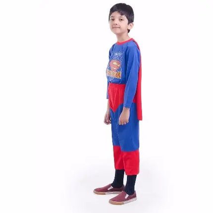Superman Hosiery Premium Quality dress for boys, Blue Fancydresswale