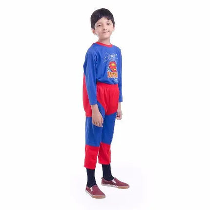 Superman Hosiery Premium Quality dress for boys, Blue Fancydresswale