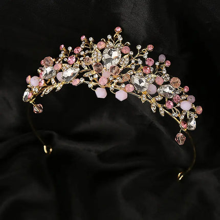 Tiara Crowns Crystal Headband Princess Rhinestone Crown Bride Headbands Bridal Wedding Prom Birthday Party Hair Accessories Jewelry for Women Girls Fancydresswale