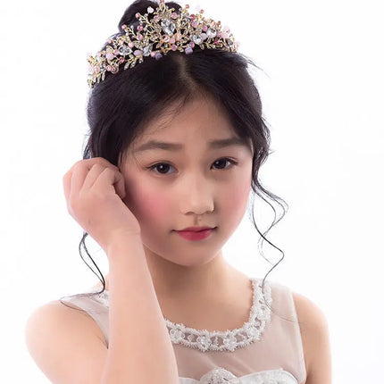 Tiara Crowns Crystal Headband Princess Rhinestone Crown Bride Headbands Bridal Wedding Prom Birthday Party Hair Accessories Jewelry for Women Girls Fancydresswale