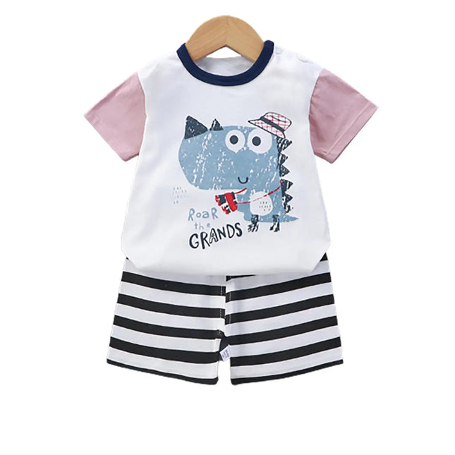 Toddler Baby boy short sleeve half pant and Shirt dress set,Dragon Fancydresswale.com