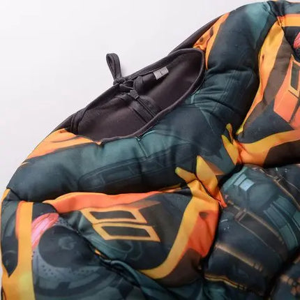 Transformer Bumblebee Muscle dress for boys with Mask Fancydresswale