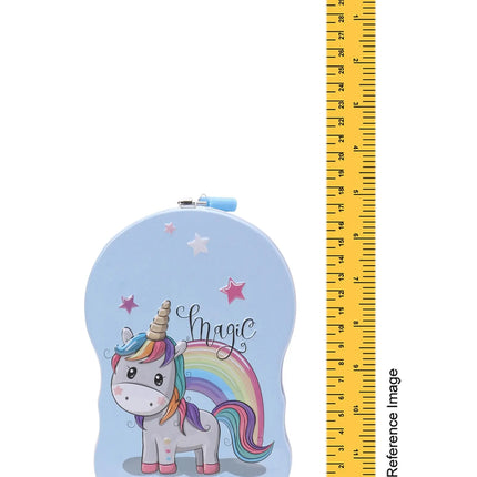 Unicorn Metal Body Piggy Bank Saving Money Box for Kids with Lock and Key Fancydresswale