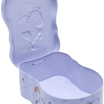 Unicorn Metal Body Piggy Bank Saving Money Box for Kids with Lock and Key Fancydresswale