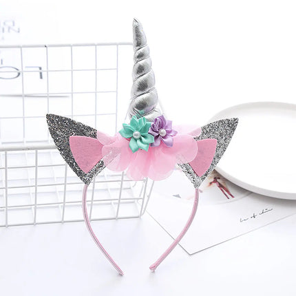 Unicorn hair band for Girls birthday Gift party prop Girls-6 colors fancydresswale.com