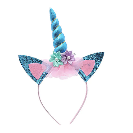 Unicorn hair band for Girls birthday Gift party prop Girls-6 colors fancydresswale.com