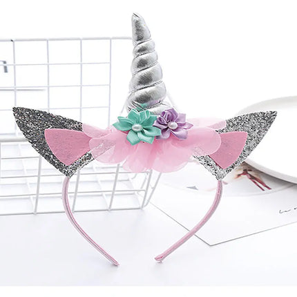 Unicorn hair band for Girls birthday Gift party prop Girls-6 colors fancydresswale.com