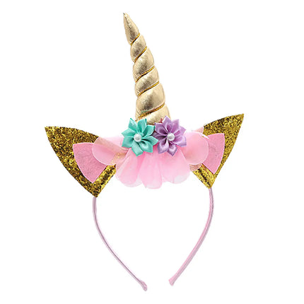 Unicorn hair band for Girls birthday Gift party prop Girls-6 colors fancydresswale.com