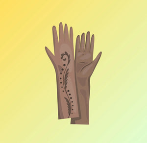 Gloves for women for party wear lace, long, fingerless and floral gloves