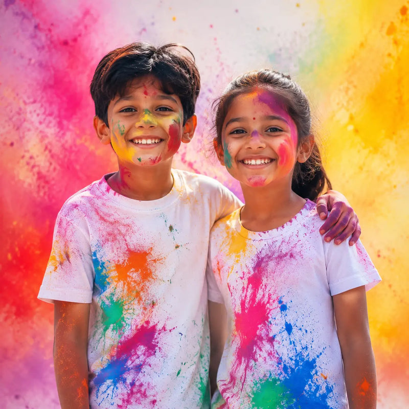 Holi T-shirts various designs for kids and Adults